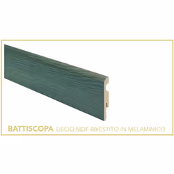 BATTISCOPA LISCIO RIVESTITO IN MELAMINICO. IDEALE PER PROTEGGERE LA PARETE DA CALCI E DALL'ABRASIONE E PER EVITARE AI MOBILI ...