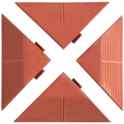 Artplast - kit con 4 angoli per pavimentazione esterna color cotto, 200x200x270xh48 mm