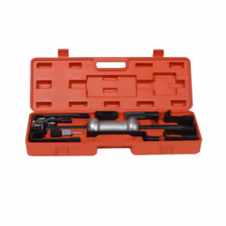 Destinata alla carrozzeria, questa valigia fai da te contiene un assortimento di 10 adattatori e accessori come ganci, leva, ...