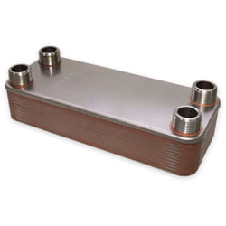 Helloshop26 - Scambiatore termico in acciaio inox 20 piastre max 115 kw acqua solare