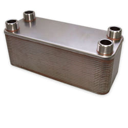 Helloshop26 - Scambiatore termico Hrale in acciaio inox 40 piastre max. Acqua solare da 230 kW