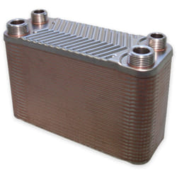Helloshop26 - Scambiatore termico in acciaio inox 50 piastre max 90 kw acqua solare