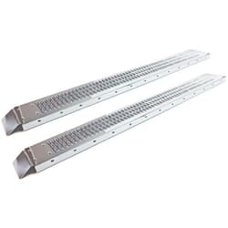 2 rampe di carico 160x22,5x4,5 cm Binario di collisione in acciaio zincato da 400 kg