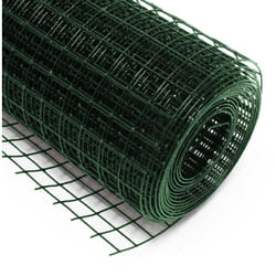 Helloshop26 - Recinzione aviaria 4 angoli con rete 25 x 25 mm 50 cm x 5 m verde