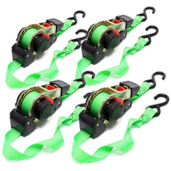 Helloshop26 - Set 4 cinghie ancoraggio 1,8x25mm 320 daN pes trazione con tenditore a cricchetto