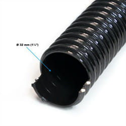 Helloshop26 - Tubo per laghetto 5 m spirale diametro 32 mm (1 1/4') nero Tubo di aspirazione per laghetto koi nero
