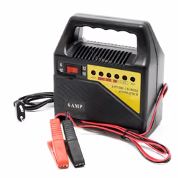 Il caricabatteria è adatto a tutte le batterie da 6 e 12 volt ed è dotato di protezione dalla polarità e da surriscaldamento. ...