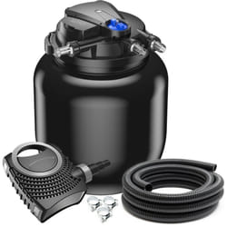 Set kit filtraggio 100000 litri 55 watt Pompa UVC 6000 l/h tubo 5 m