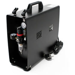 Helloshop26 - Compressore per aerografo bicilindrico con serbatoio