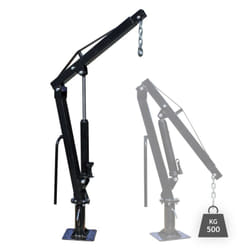 Helloshop26 - Pick up gru sollevamento rimorchio testata girevole 360° carico scarico 500 kg