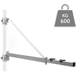 Helloshop26 - Supporto per paranco di sollevamento con braccio girevole 600 g Attacco per cavo verricello da 110 cm