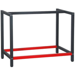 Helloshop26 - Gamba per banco da lavoro cm 100 rosso antracite acciaio supporto ufficio imballo officina
