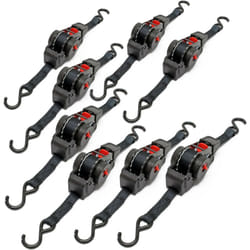 Helloshop26 - Set di 8 cinghie di ancoraggio automatico con trazione 100 daN