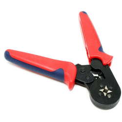 Helloshop26 - Pinza per crimpare puntali 0,25-6mm² terminale cavo autoregolante a ingombro quadrato