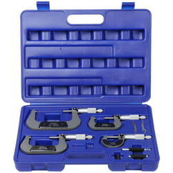Helloshop26 - Set di scatole micrometriche 4 pezzi 0-100mm micrometro a vite micrometro esterno