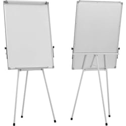 Helloshop26 - Cavalletto per conferenze con treppiede regolabile in altezza 60 x 90 cm magnetico cancellabile comprensivo di pennarelli magneti fogli