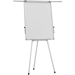 Helloshop26 - Cavalletto da conferenza treppiede regolabile in altezza 60x90 cm 2 bracci magnetici estensibili cancellabili comprensivi di pennarelli
