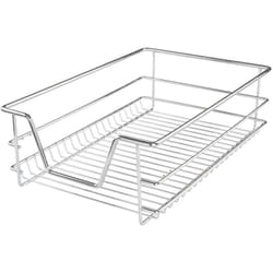 Helloshop26 - Cassetto cucina telescopico larghezza 40 cm portata max 20 kg guide incluse cestello portaoggetti scorrevole in metallo cromato