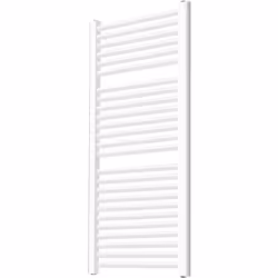 Tipo di scaldasalviette: pannello piatto - montaggio a parete Verticale Colore: bianco Dimensioni totali (A/L): 1200x600 mm P ...