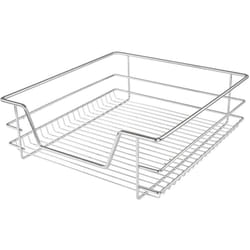 Helloshop26 - Cassetto cucina telescopico larghezza 50 cm portata max 20 kg guide incluse cestello portaoggetti scorrevole in metallo cromato