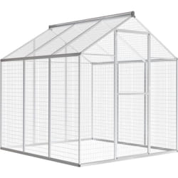 Voliera da esterno struttura in alluminio 194 cm