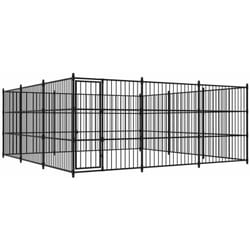 Cuccia da esterno Gabbia recinto per animali Box per cani da esterno per cani 450 x 450 x 185 cm