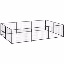 Questa cuccia versatile è un fantastico paradiso di gioco all'aperto per i tuoi cani! La grande gabbia per cani offre ampio s ...