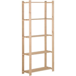 Ripiano portaoggetti a 5 livelli da 170 cm in legno di pino massiccio