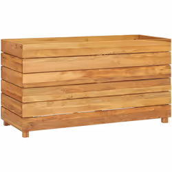 Questa aiuola rialzata in legno può ospitare un numero considerevole di piante o fiori e sarà un'aggiunta elegante al tuo sog ...