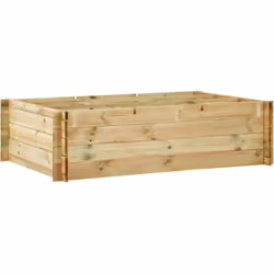 Questa aiuola rialzata in legno è perfetta per coltivare verdure e fiori nel tuo giardino, sulla terrazza o sul balcone. Ha d ...