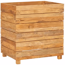 Questa aiuola rialzata in legno può ospitare un numero considerevole di piante o fiori e sarà un'aggiunta elegante al tuo sog ...