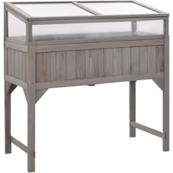 Questa aiuola rialzata con serra è ideale per organizzare le tue piante e decorare il tuo giardino o patio! La fioriera è rea ...