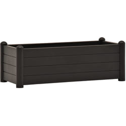 Helloshop26 - Fioriera aiuola rialzata piante fiori giardino pp antracite 100 x 43 x 35 cm