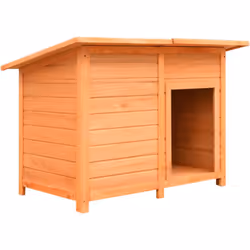 Questa cuccia per cani in legno proteggerà il tuo amico a quattro zampe da alcune condizioni atmosferiche avverse e sarà un l ...