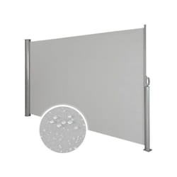 Tenda laterale parasole parasole retrattile in alluminio 180 x 300 cm grigio