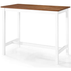 Helloshop26 - Tavolo da pranzo alto, bar bistrot in legno massello, 108 cm
