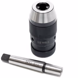 Un robusto mandrino per trapano a sgancio rapido con cono Morse (MK), con un campo di serraggio di 1 - 16 mm (cono B16) ed è  ...