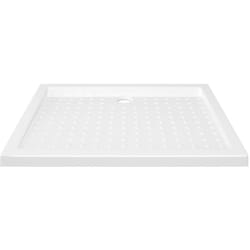 Helloshop26 - Piatto doccia con gommini piatto doccia piatto doccia bagno interno casa antiruggine antiumidità cm 90x70x4 abs bianco