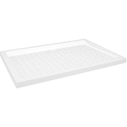 Helloshop26 - Piatto doccia con gommini piatto doccia piatto doccia bagno interno casa antiruggine antiumidità cm 70x100x4 abs bianco