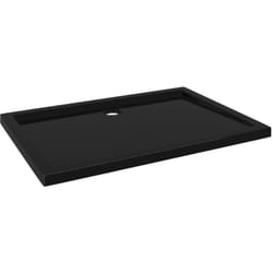 Piatto doccia piatto doccia piatto doccia bagno wc doccia interno casa rettangolare 80x110 cm abs nero