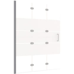 Cabina doccia pieghevole per vasca, parete per doccia, vasca da bagno, bagno, interno casa, esg, 100 x 140 cm, bianco