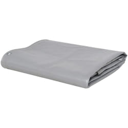 Helloshop26 - Telo da campeggio 650 g/m² 4x4 m protezione giardino grigio