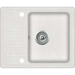 Lavello da cucina 57,5 x 46 cm in granito bianco