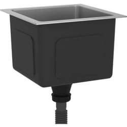 Lavello da cucina fatto a mano per interni domestici, lavabo argento 30 x 30 cm in acciaio inossidabile