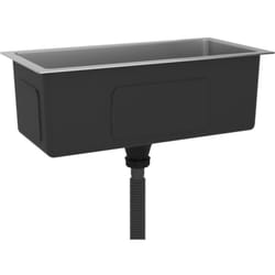 Lavello da cucina fatto a mano per interni domestici, lavabo da bagno, 60 x 30 cm, in acciaio inox argento
