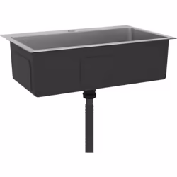 Godetevi i vantaggi di questo lavello da cucina dal design elegante e contemporaneo. Il lavello dalla finitura satinata trasu ...