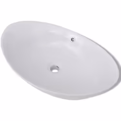 Questo lavabo ovale, realizzato in ceramica di alta qualità, porterà un tocco di stile in ogni bagno. Grazie alla sua finitur ...