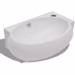 Con un aspetto bianco lucido, questo lavabo offre uno stile moderno unico per qualsiasi bagno. Con le sue pareti laterali inc ...