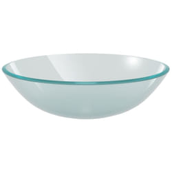 Helloshop26 - Lavabo bagno lavabo diametro 42 cm in vetro temperato satinato