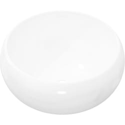 Helloshop26 - Lavabo bagno diametro 40 cm tondo in ceramica bianca